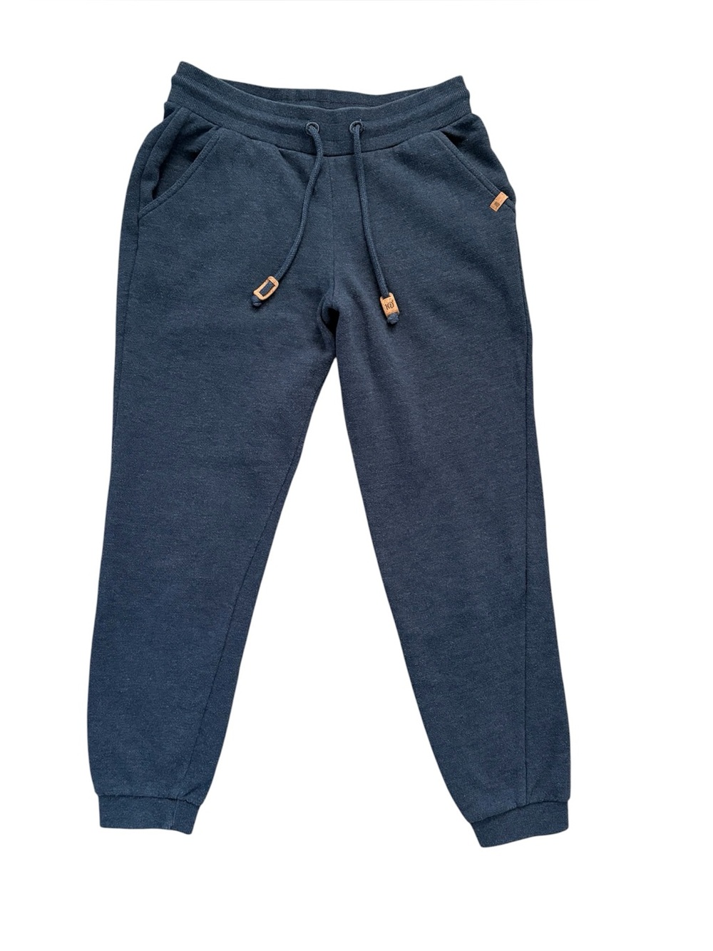 Tentree Bamone Treefleece Joggers Blue Heather Sweatpants Loungewear Size Small